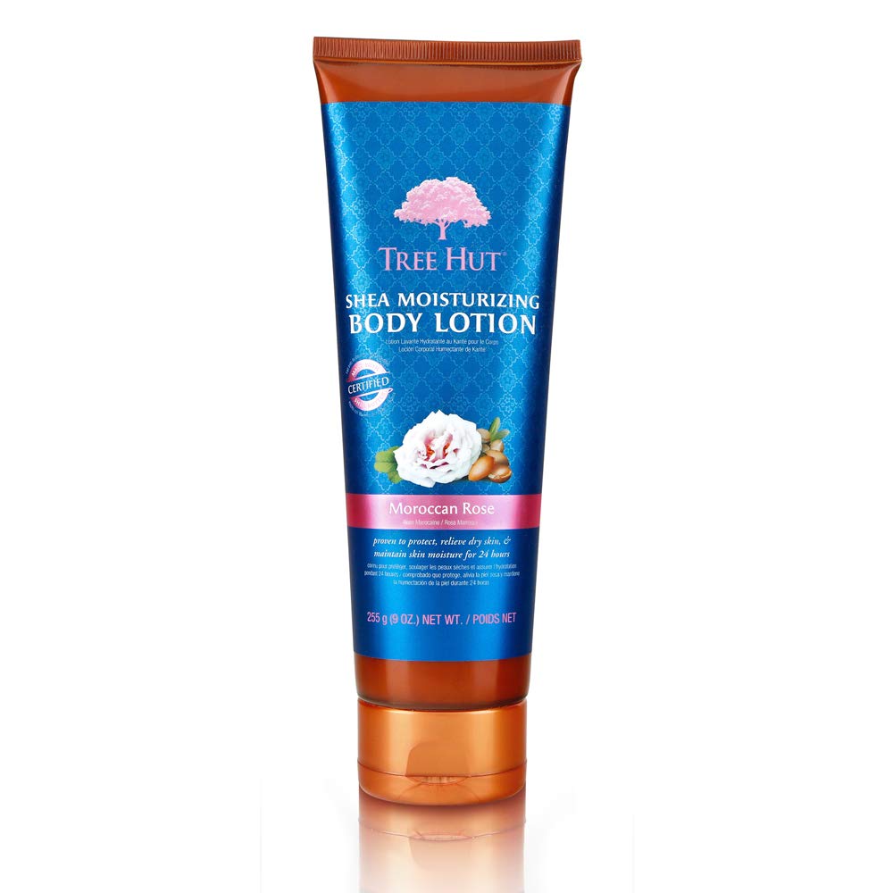 Shea Moisturizing Body Lotion Moroccan Rose, 9oz, Ultra Hydrating Body Lotion for Nourishing Essential Body Care