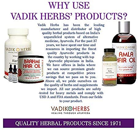 Brahmi Hair Oil (8 oz) All natural herbal hair oil for hair growth, hair conditioning, dandruff and dry scalp with Rosemary Oil | Herbal scalp treatment