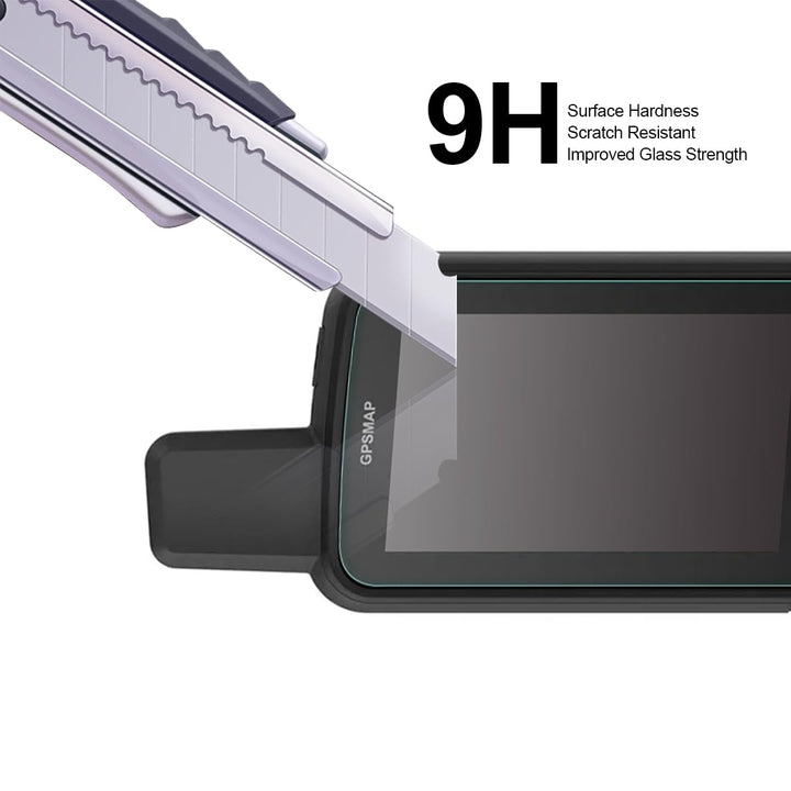 (3 Pack) Designed for Garmin GPSMAP 67 67i 66i 66s 66st 66sr Tempered Glass Screen Protector, Anti Scratch, Bubble Free