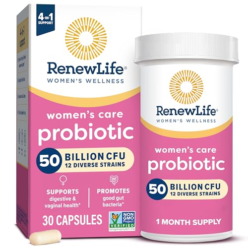 Women's Probiotic Capsules, 50 Billion CFU Guaranteed, Supports pH Balance, Vaginal, Urinary, Digestive and Immune Health(2), L. Rhamnosus GG, Dairy, Soy and Gluten-Free, 30 Count