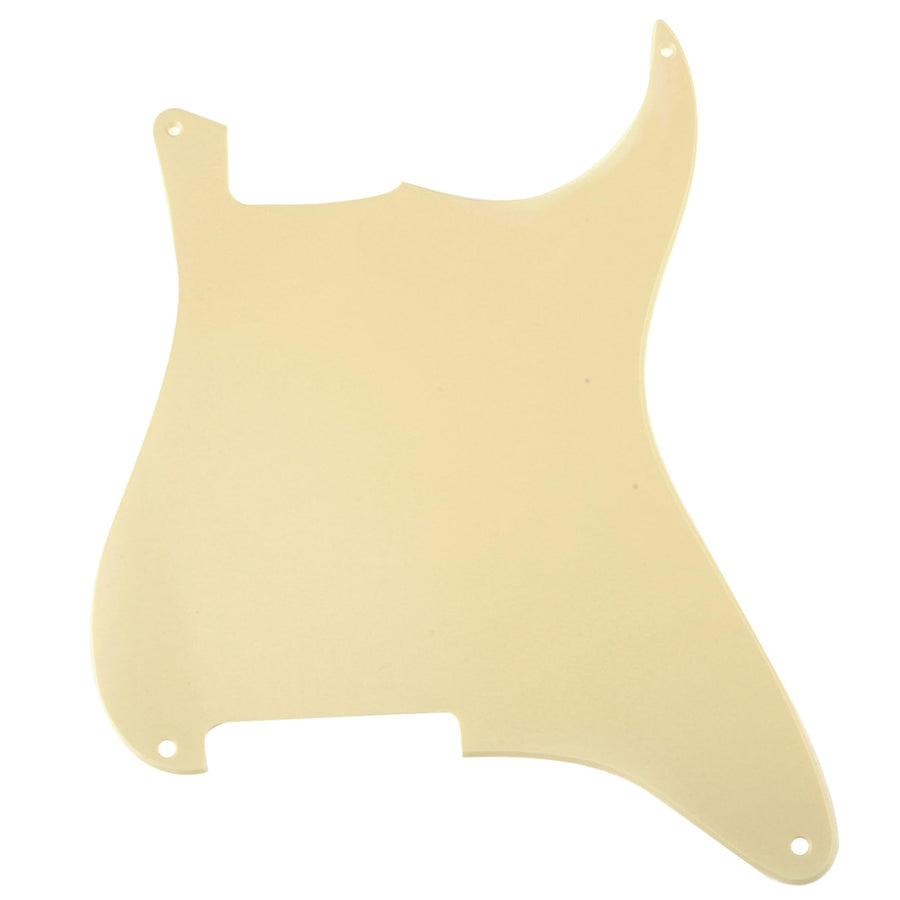 4 Holes Blank Custom Outline Pickguard Plate for Fender Stratocaster Strat ST Style Guitar, 1Ply Cream