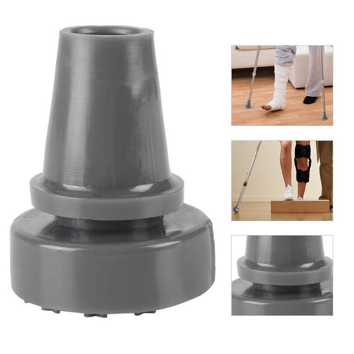 Crutch Tips & Cane Tip Rubber Cane Pad 360° Rotating Anti-slip Walking Stick Standing Crutch Pad End Bottom Tip Accessory