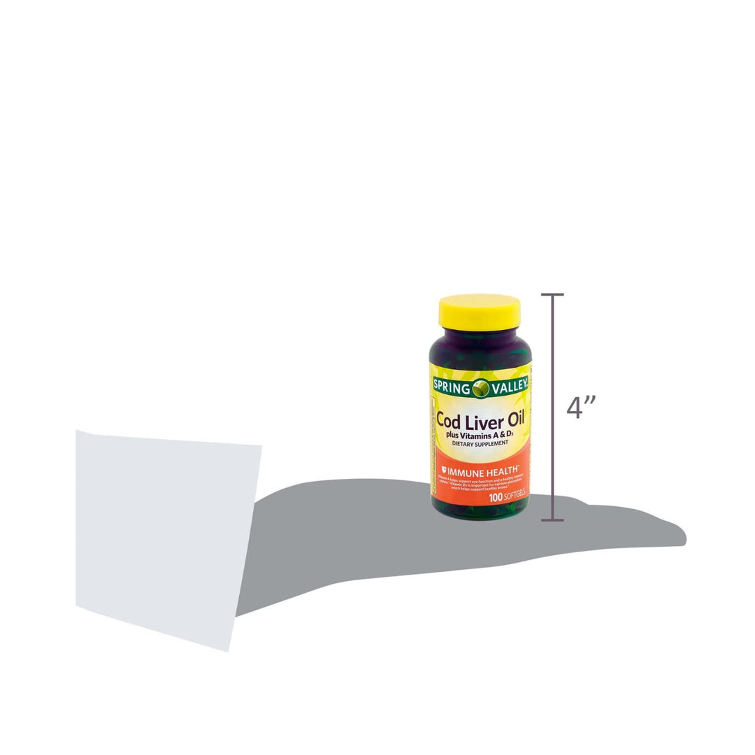 - Cod Liver Oil with Vitamin A & D 100 softgels