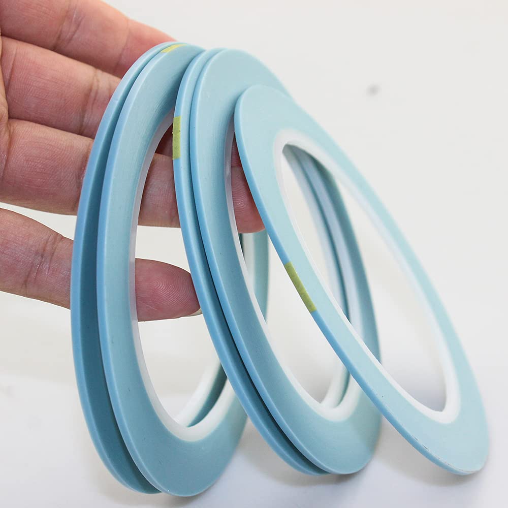 High-Temp Vinyl Fine Line Fineline Masking Tape Automotive Curves Car Auto Paint 2mm x 33m/Roll 5pcs