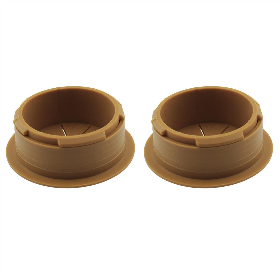 2PCS 50mm Flexible Wire Rubber Grommets, Desk Grommet, Cable Cord Grommet, Cable Hole Cover, for Office PC Desk Cable Cord Managing and Hiding Office PC Desktop Cable, Brown