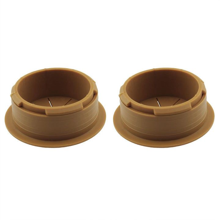 2PCS 50mm Flexible Wire Rubber Grommets, Desk Grommet, Cable Cord Grommet, Cable Hole Cover, for Office PC Desk Cable Cord Managing and Hiding Office PC Desktop Cable, Brown