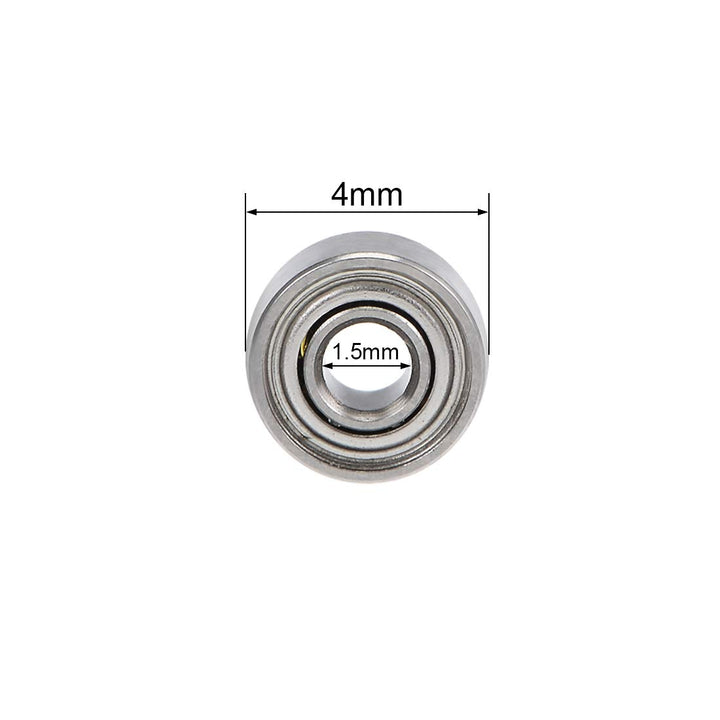 681XZZ Deep Groove Ball Bearings 1.5mm Inner Dia 4mm OD 2mm Bore Double Shielded Chrome Steel Z2 20pcs
