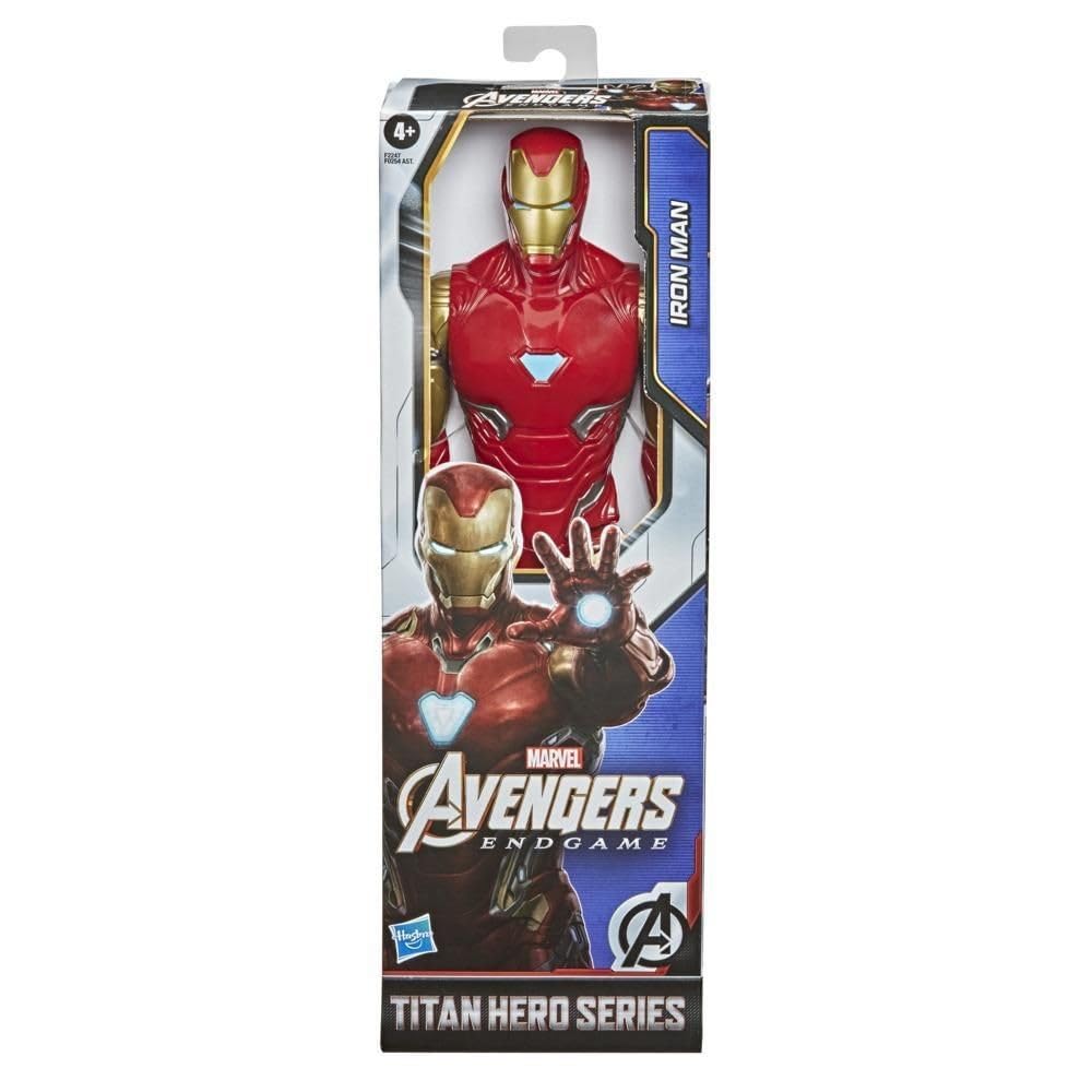 Marvel Titan Hero Series Collectible 12-Inch Iron Man Action Figure, Toy for Ages 4 and Up