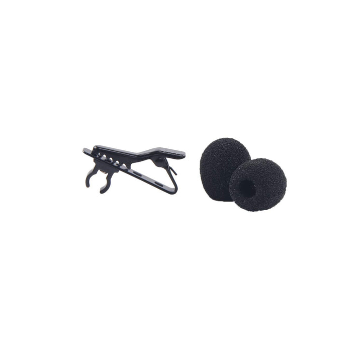 12Pcs Lavalier Microphone Clip Metal Tie Clips with 12Pcs Foam Windscreen Cover, Lapel Microphone Replacement Kit