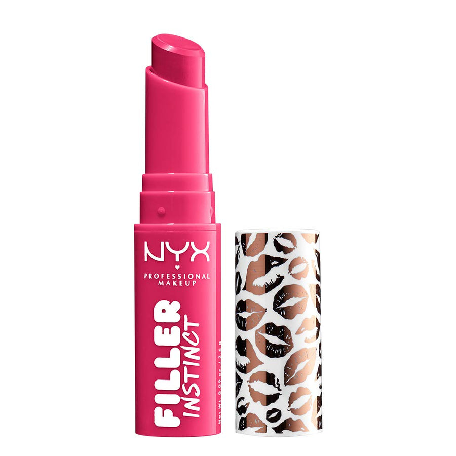 Professional Makeup Filler Instinct Plumping Lip Color, Lip Balm, Glossy - Juicy Pout (Cherry Red)