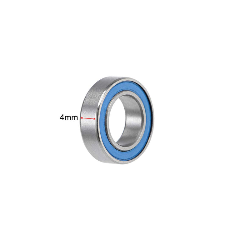 MR148-2RS Deep Groove Ball Bearings 8mm Inner Dia 14mm OD 4mm Bore Double Sealed Chrome Steel Blue Seal Z2 10pcs