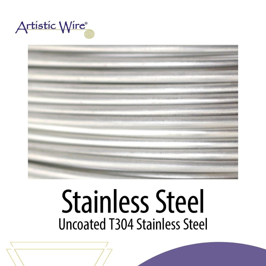 18 Gauge Stainless Steel Craft Jewelry Wrapping Wire Wire, 10 yd