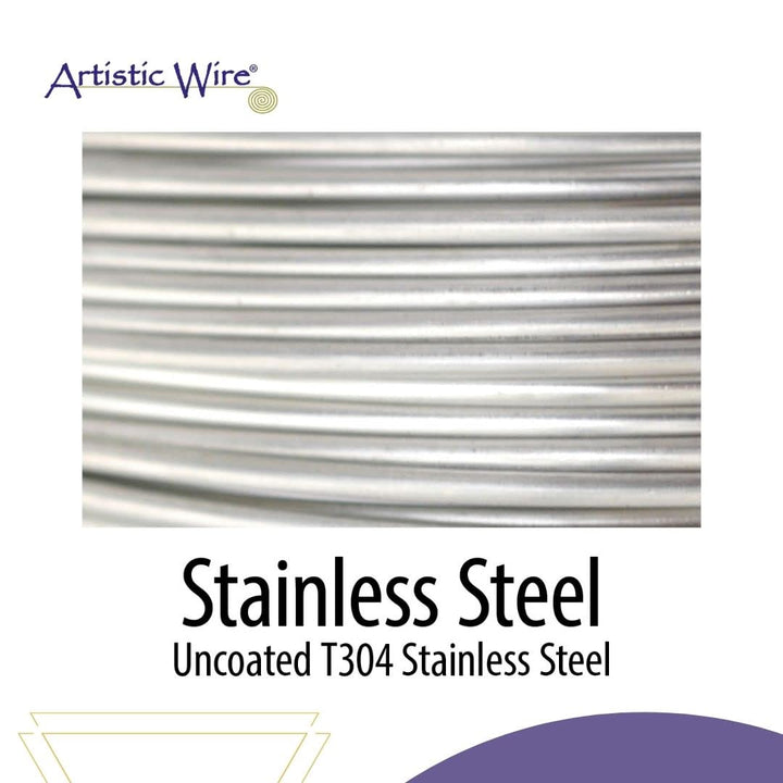 18 Gauge Stainless Steel Craft Jewelry Wrapping Wire Wire, 10 yd