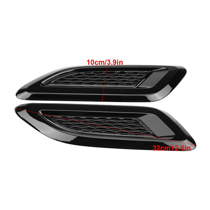 Hood Air Vent Outlet Wing Trim Cover Intake Scoop Turbo Bonnet Vent Cover Decor for Range Evoque 2012-2018