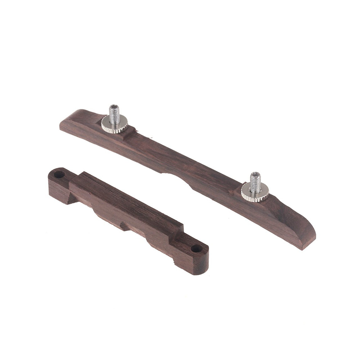 114mm Rosewood Adjustable Compensated Mandolin Bridge Set