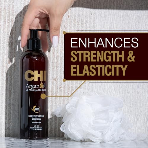 Argan Oil Conditioner, Replenishes Hair Moisture, Enhances Strength & Helps Protect Against Damage, Sulfate, Paraben, & Cruelty-Free, 11.5 Oz