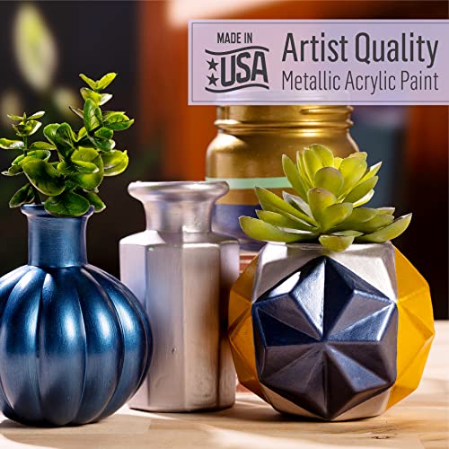 K658 Paint Acrylic Metallic, 2 Fl Oz (Pack of 1), Antique Gold