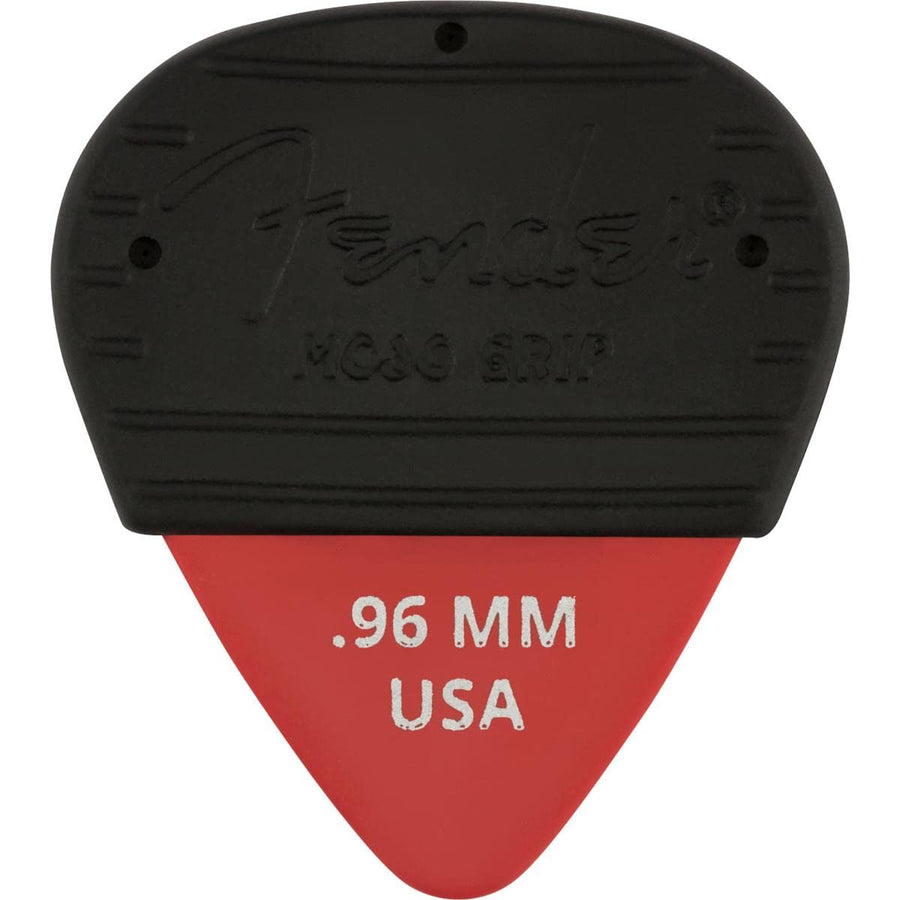 Mojo Grip Guitar Picks 351 Shape, Dura-Tone Delrin, 0.96mm, Fiesta Red, 3-Pack