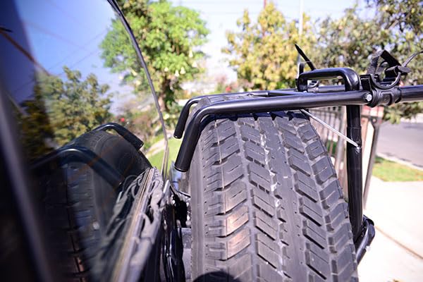 Sports Deluxe 2-Bike Spare Tire Rack , Black