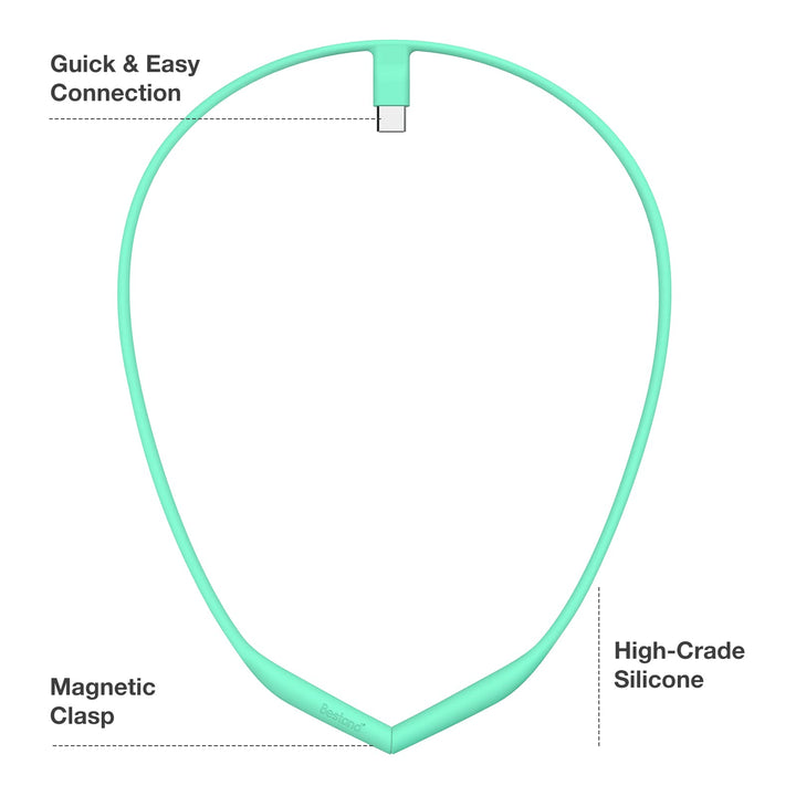 Posture Corrector Necklace, Accessory for posture training device, Compatible with multiple devices, smart posture trainer necklace (Green)