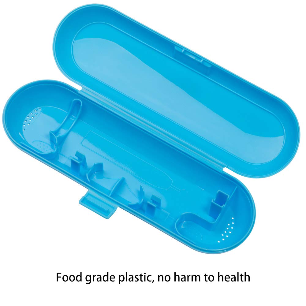 Plastic Electric Toothbrush Travel Case for Oral-B Pro Series, Blue