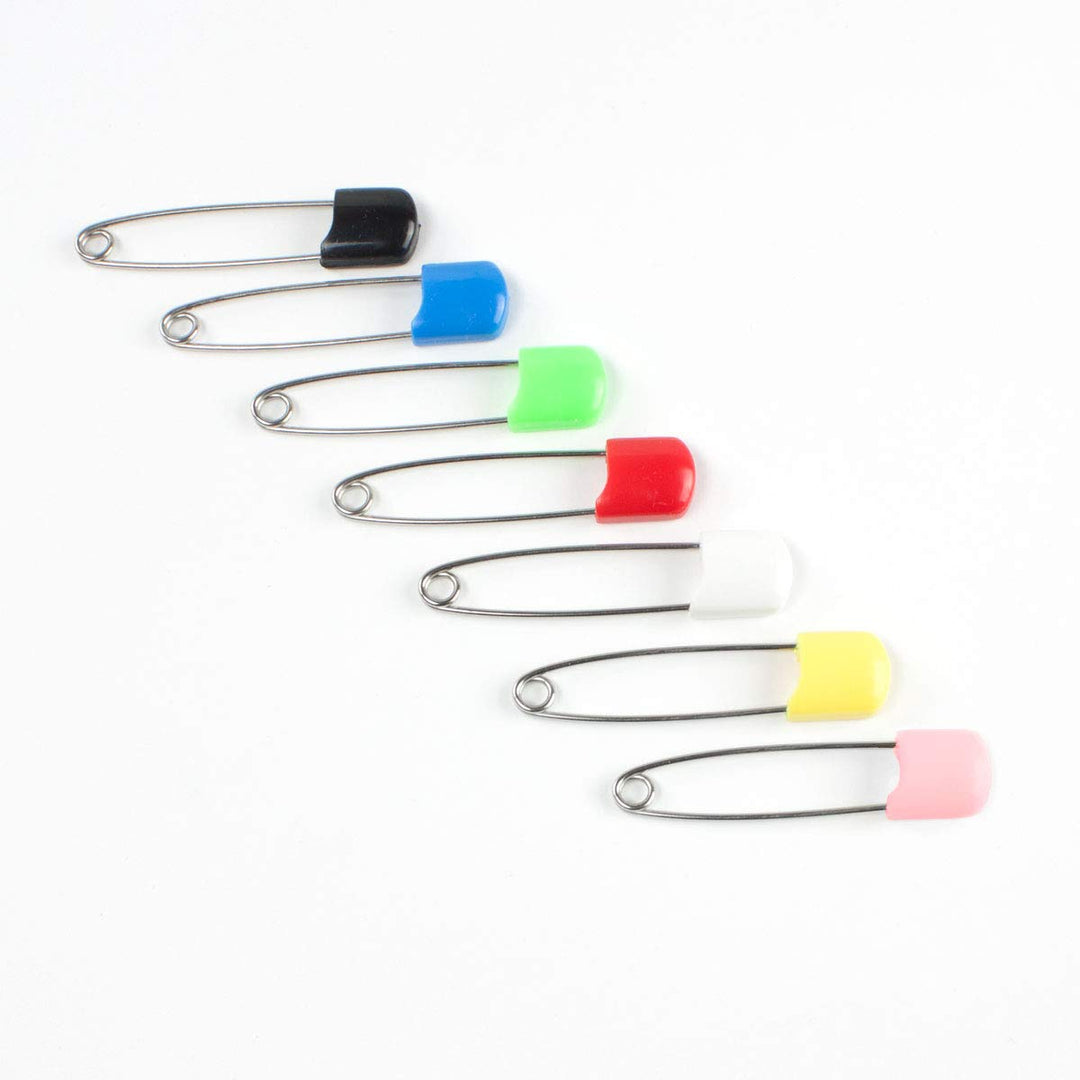Diaper Pins - {Red} - Sturdy, Stainless Steel Diaper Pins with Safe Locking Closures - Use for Special Events, Crafts or Colorful Laundry Pins , 2.875 Inch x 0.25 Inch x 0.5 Inch