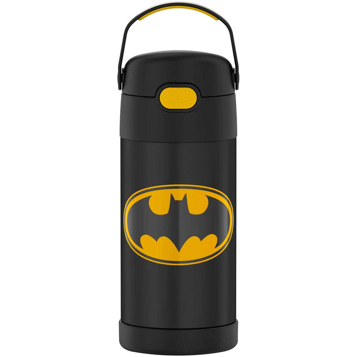 FUNTAINER 12 Ounce Stainless Steel Kids Bottle, Batman