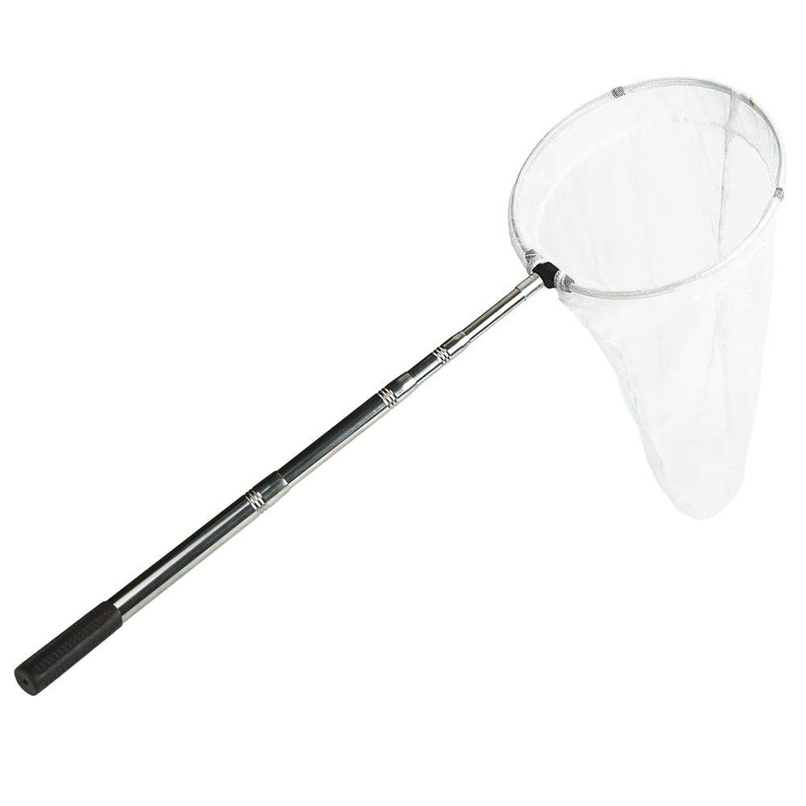 Insect and Butterfly Net with 12 Ring, 24 Net Depth, Strong Stainless Telescoping Handle Extends to 38 Inches
