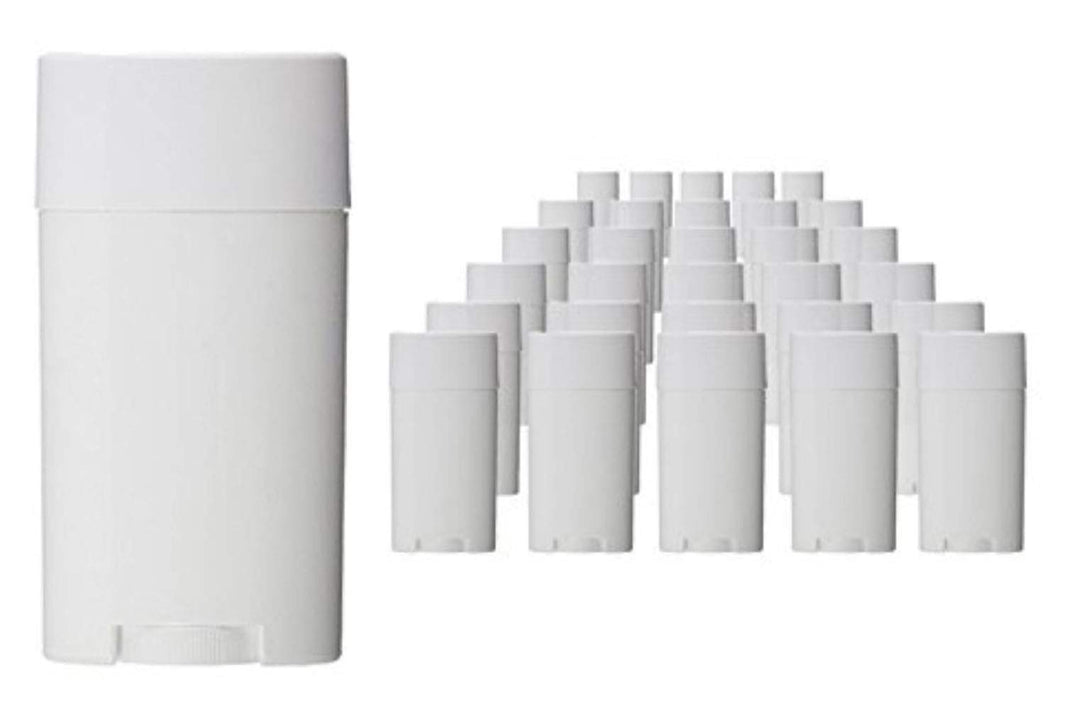 Wholesale 5ML BPA Free White Empty Plastic Oval Lip Balm Tubes Deodorant Containers Lipstick Tube Bottle For Chapstick Homemade Crayon (12PCS)