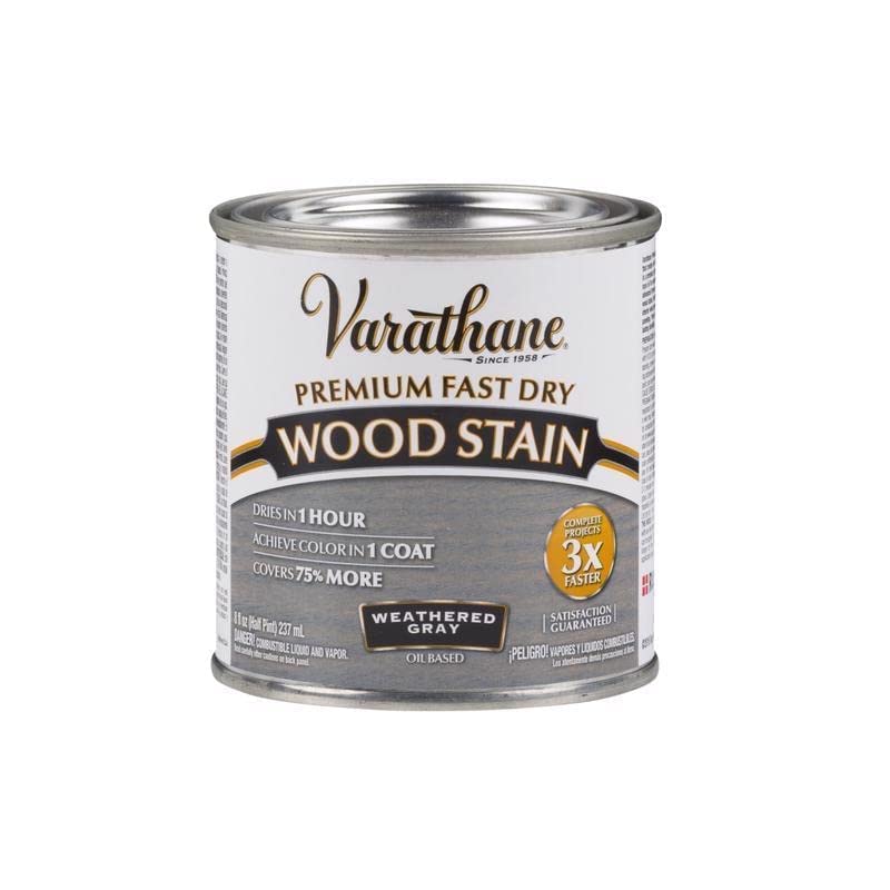 269398 Wood Stain, Weathered Gray, 8 Fl Oz, No Color