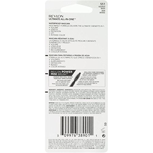 Revlon Revlon volumazing mascara wp, blackest black, 0.300 Fluid Ounce