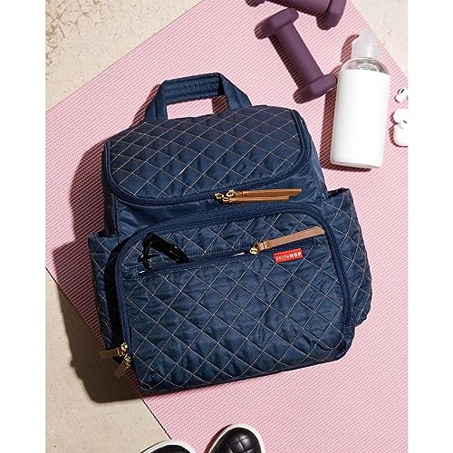 Diaper Bag Backpack: Forma, Multi-Function Baby Travel Bag with Changing Pad & Stroller Attachment, Navy