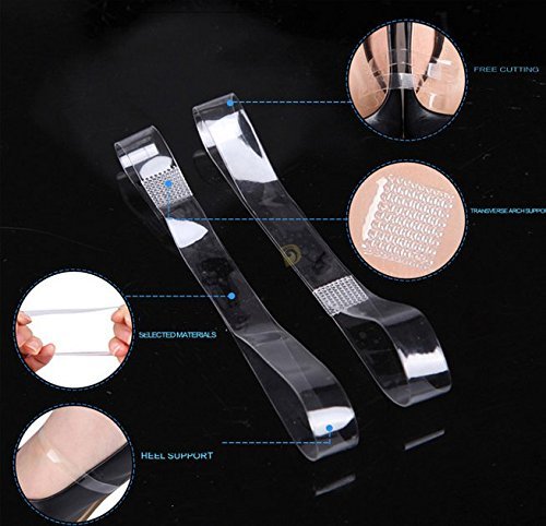 5Pair Women Silicone Invisible Shoe Straps Attachable Ankle Straps for Flats Holding Loose High Heel