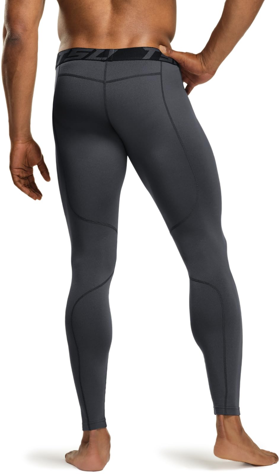 Men's Thermal Compression Pants, Athletic Sports Leggings & Running Tights, Wintergear Base Layer Bottoms, Heatlock Dim Charcoal, XX-Large