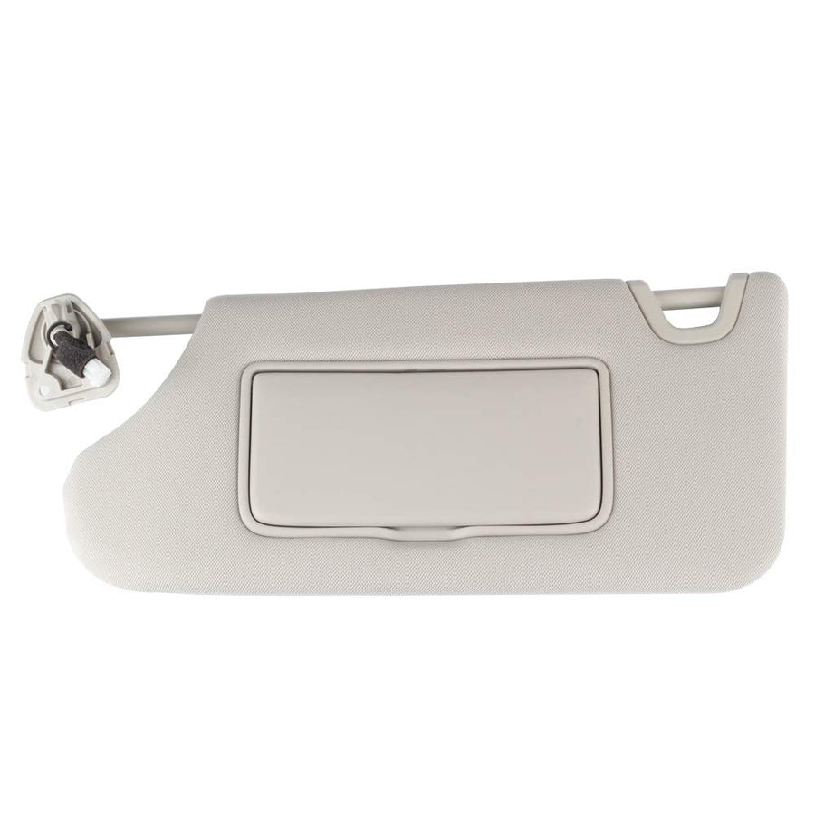 Gray Left Driver Side Sun Visor Compatible with Nissan Altima 2013 2014 2015 2016 2017 2018 with Mirror and Vanity Light Without Sunroof Replaces# 96401-3TA2A