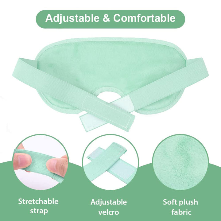 Green: Cold Eye Mask Gel Bead Cooling Eye Mask For Puffy Eyes, Headache, Migraine, Relaxation, Reusable Plush Eye Ice Pack For Hot Cold Therapy Newgo (Green)