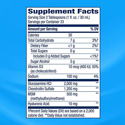 Joint Movement Glucosamine With Chondroitin & Msm GreatItems, Liquid,Tablet, 2Pack (33.8 fl oz )