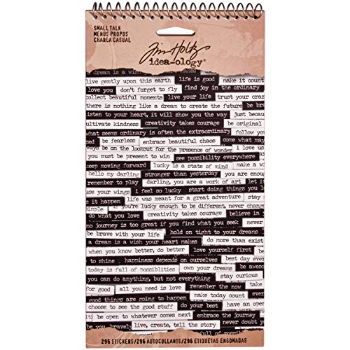 Small Talk Stickers , 8.25 x 4.25 Inch Sheet Size, 296 Stickers, Black/White, TH93193