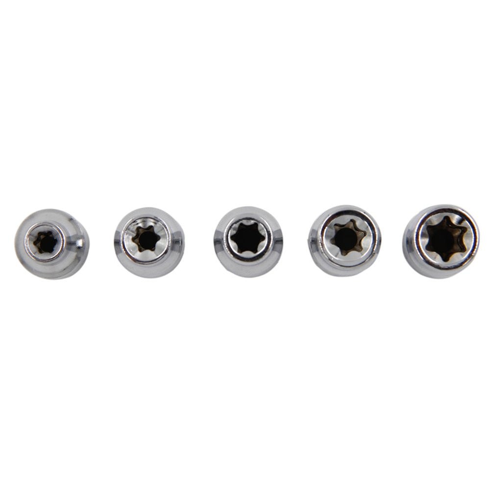 5Pcs E Torx Star Female Bit Socket Set 1/4 Drive E4 -E8