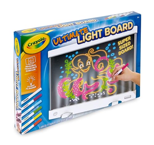 Ultimate Light Board - White, Kids Drawing Tablet, LED Drawing Board for Kids, Holiday Gift for Boys & Girls, Toys for Kids, 6+