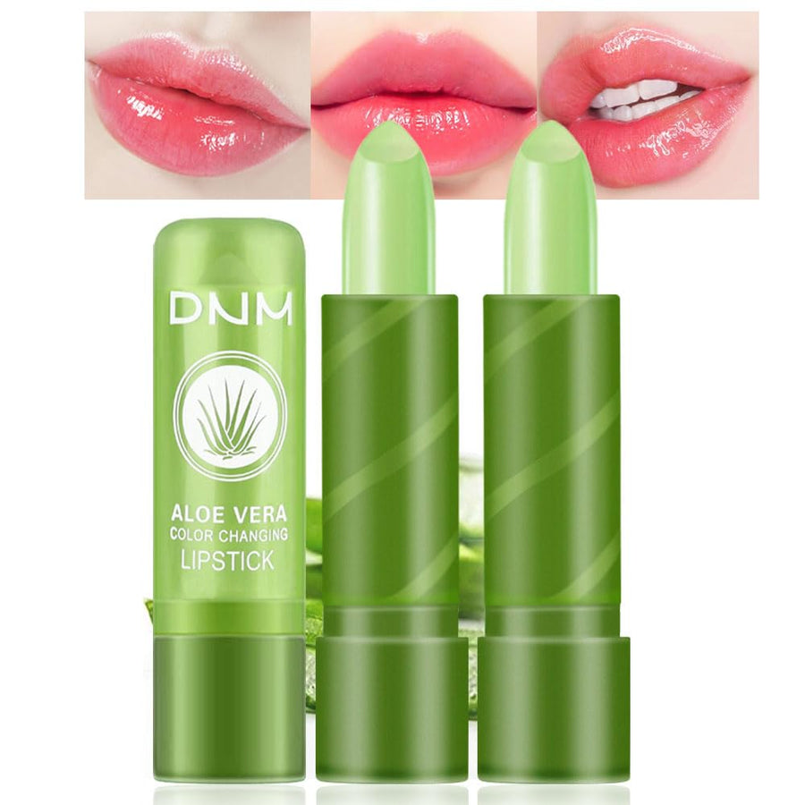 2Pcs Flower Jelly Color Changing Lipstick Magic Lipstick Lip Gloss with Flower inside,Clear Flower PH Jelly Lipstick Prime Lip Color Change Changing Lipstick Lip Blam