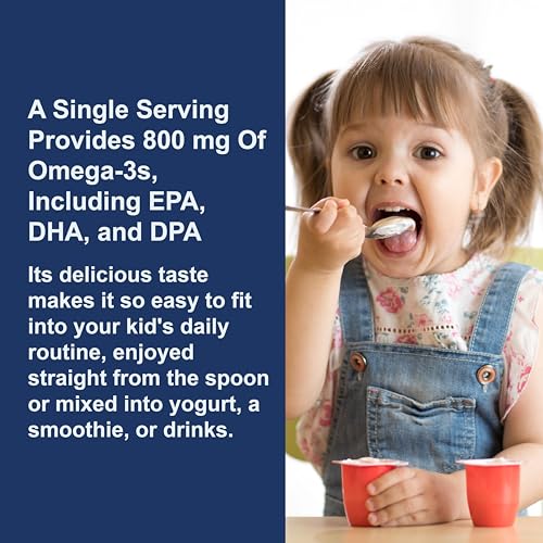 - Kid's The Very Finest Fish Oil Liquid, 800 mg Omega-3s, Norwegian, Wild-Caught Fish Oil, Omega 3 Liquid for Kids, Sustainably Sourced, Lemon, 200 ml