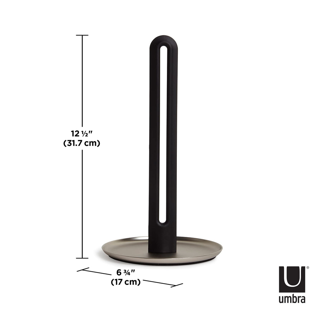 1005264-047 Keyhole Paper Towel Holder,Black/Nickel