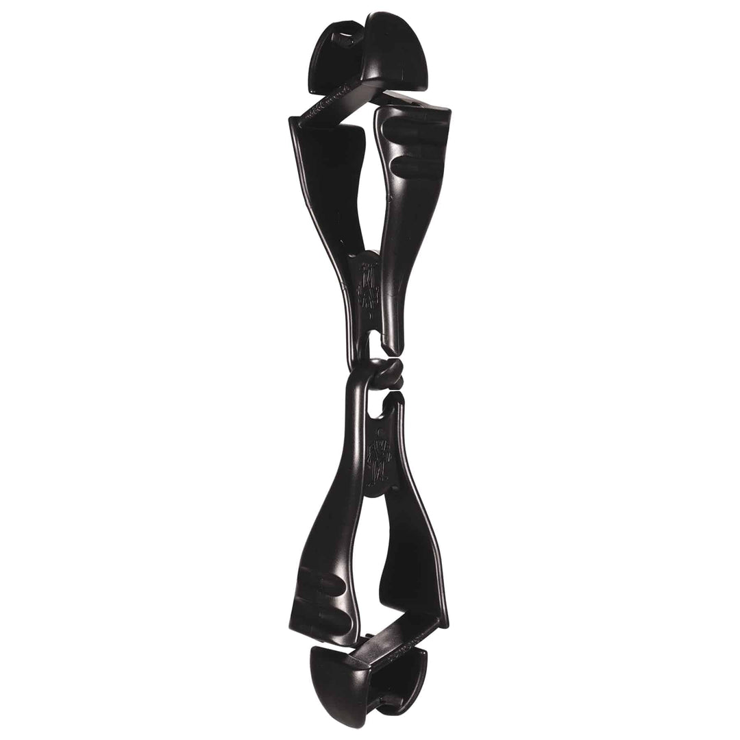 Squids 3400 Glove Clip Holder with Dual Clips, Black, 1 Count (Pack of 1)