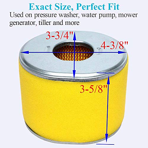 Professional GX390 Air Filter, Compatible with Honda GX340 GX 390 11HP 13HP Engine 17210-ZE3-505 17210-ZE3-010 Air Filter