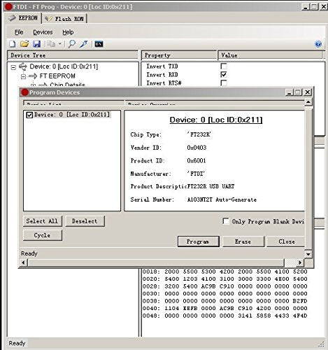 FT232RL Chip USB to 5v TTL UART Serial Cable, wire end, 6ft, TTL-232R-5V-WE compatible