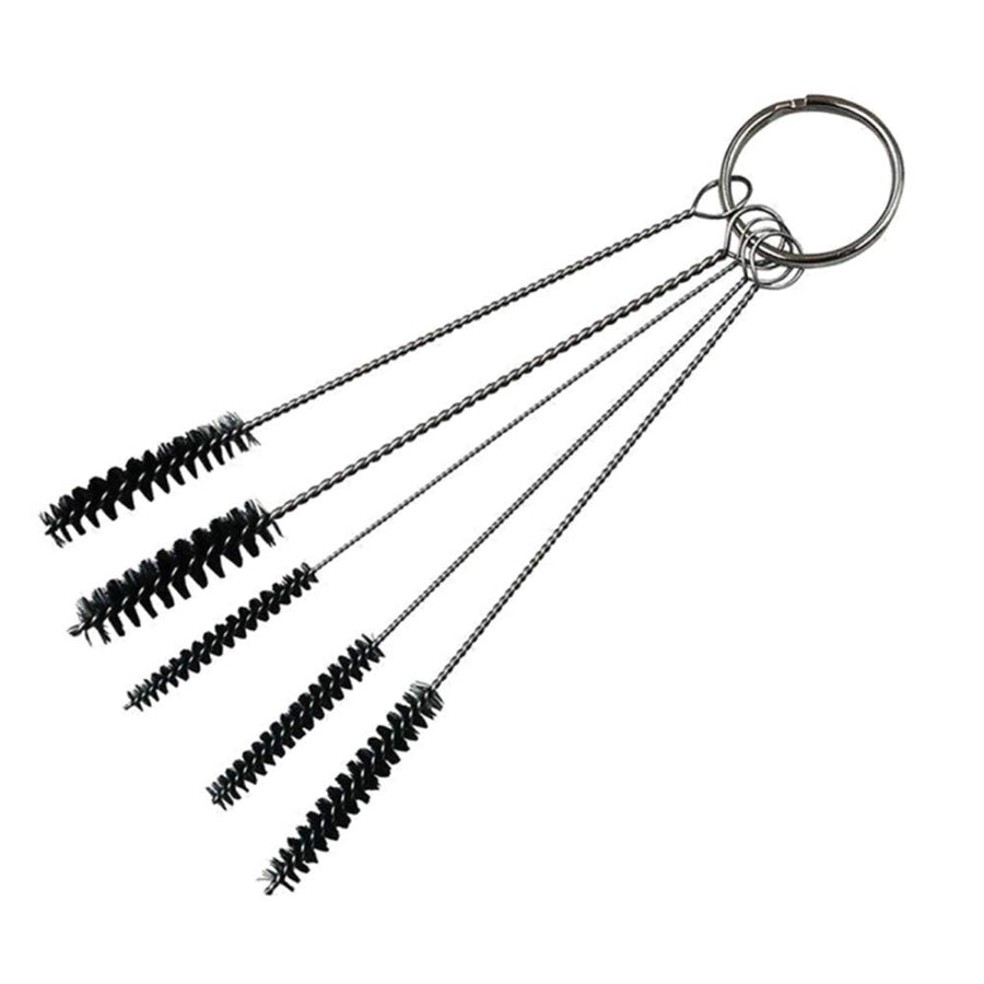 5 Pcs/set Miniature Brush Tattoo Nozzle Cleaning Brush Stainless Steel Spray Gun Brush Tattoo Cleaning Brush Accessories