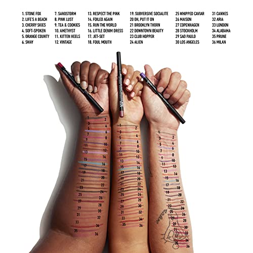 Suede Matte Lip Liner, Vegan Formula - Pink Lust (Hot Pink)