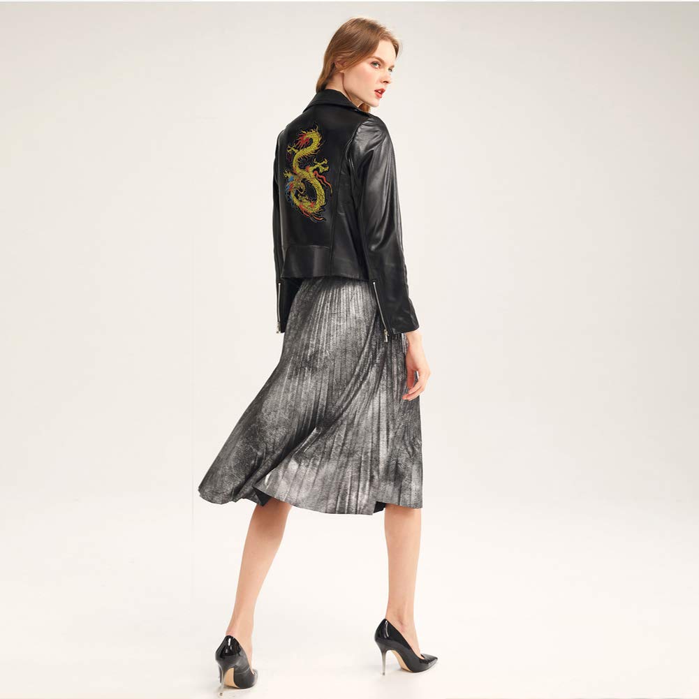 Kissbuty Gold Dragon Patch Embroidered Applique Patch Chinese Dragon Sew on or Iron on Patches for DIY Chinese Dragon Costume, Jeans, Jackets, Clothing, Bags