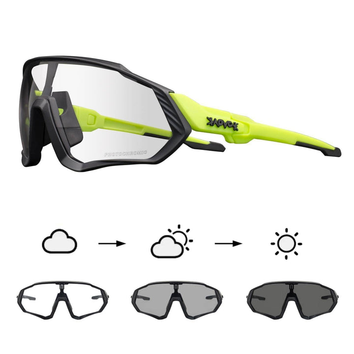 Photochromic Cycling Glasses Men Women Mountain Bike Sunglasses Clear MTB Bicycle Riding
